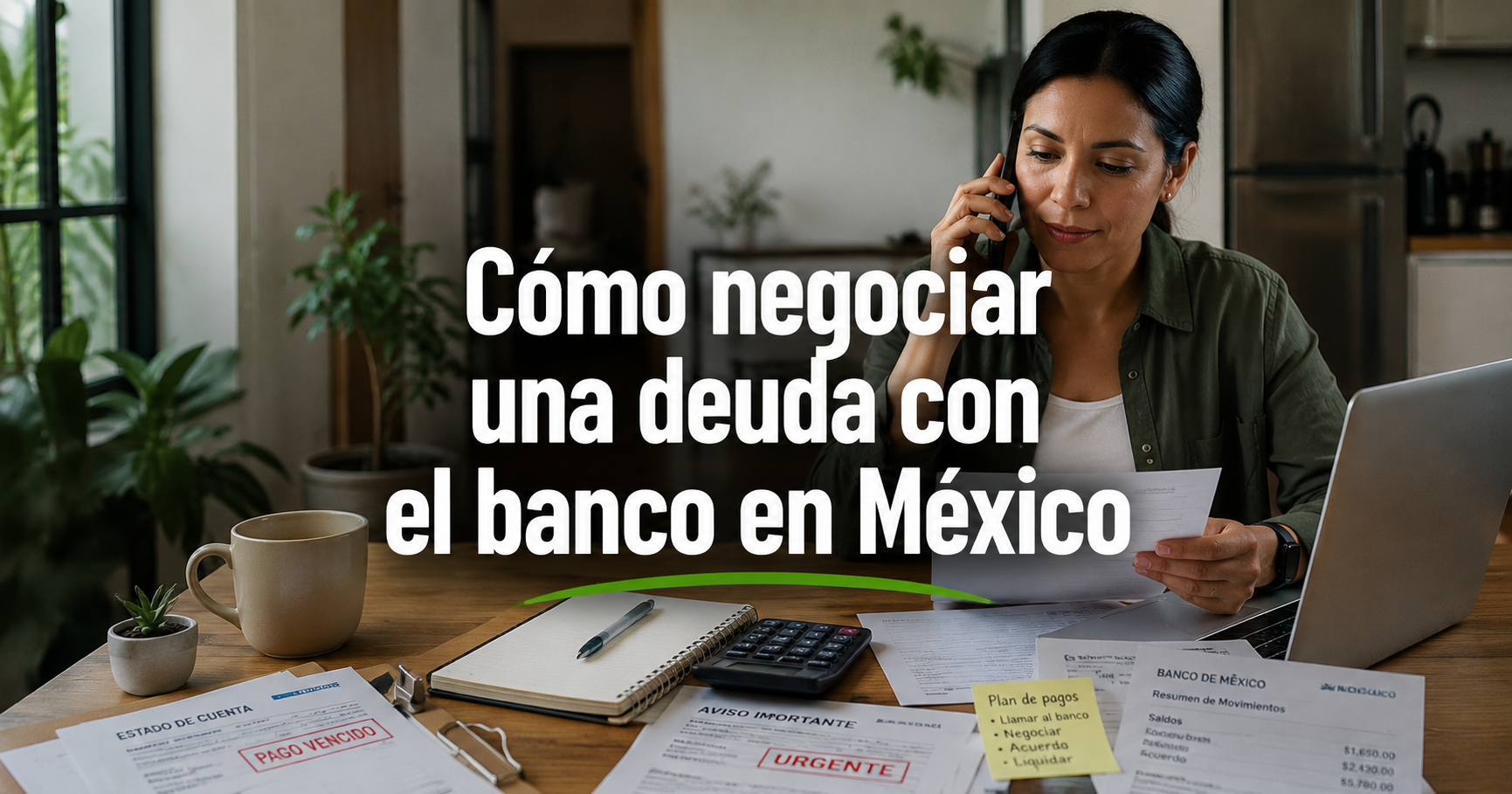Cómo negociar una deuda con el banco en México: paso a paso 2026